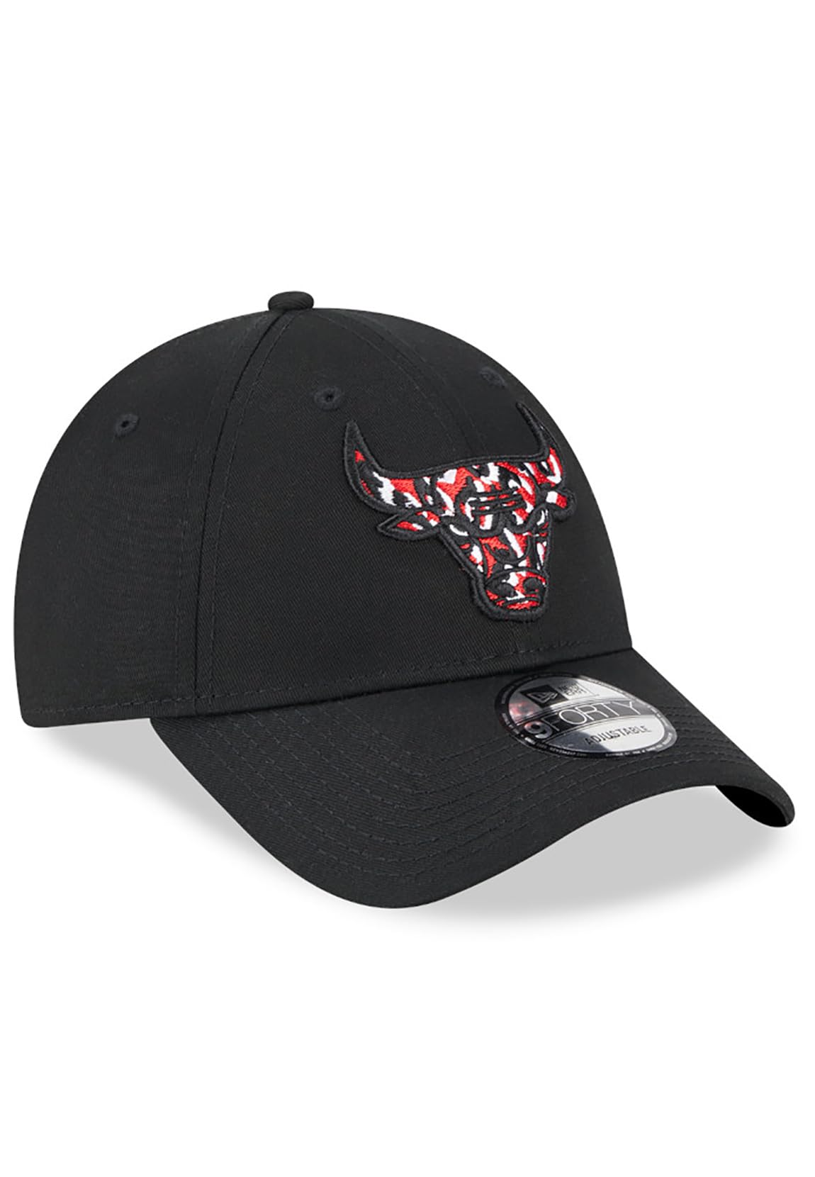 New Era 9Forty czapka z paskiem z tyłu - INFILL Chicago Bulls czarna