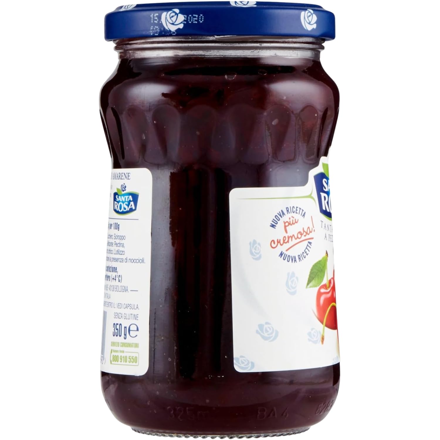 Confettura di Amarene 350 g – Marmellata con Frutta a Pezzettoni Ideale per Colazione e Dolci – Variazioni 4/8/12 Pezzi (12 PEZZI)
