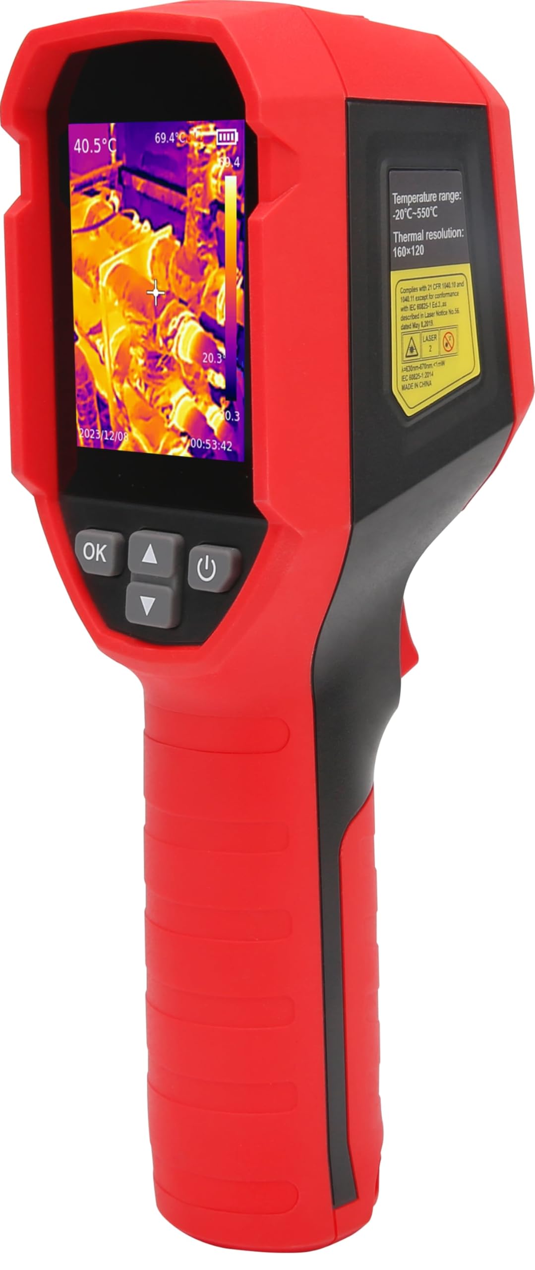 Uni-T UTi716S - Cámara térmica infrarroja (-20 °C a 550 °C)