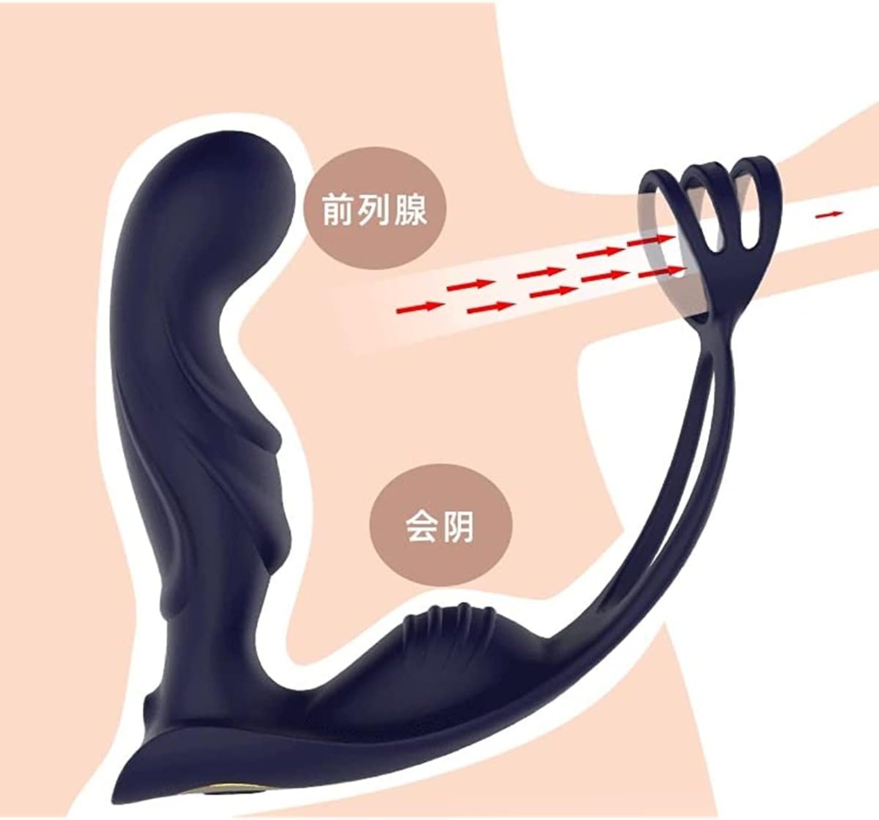Massaggiatore prostatico, personal trainer, balsamo per le labbra da viaggio, telecomando wireless, massaggiatore anale, massaggiatore per il corpo, silenzioso, impermeabile