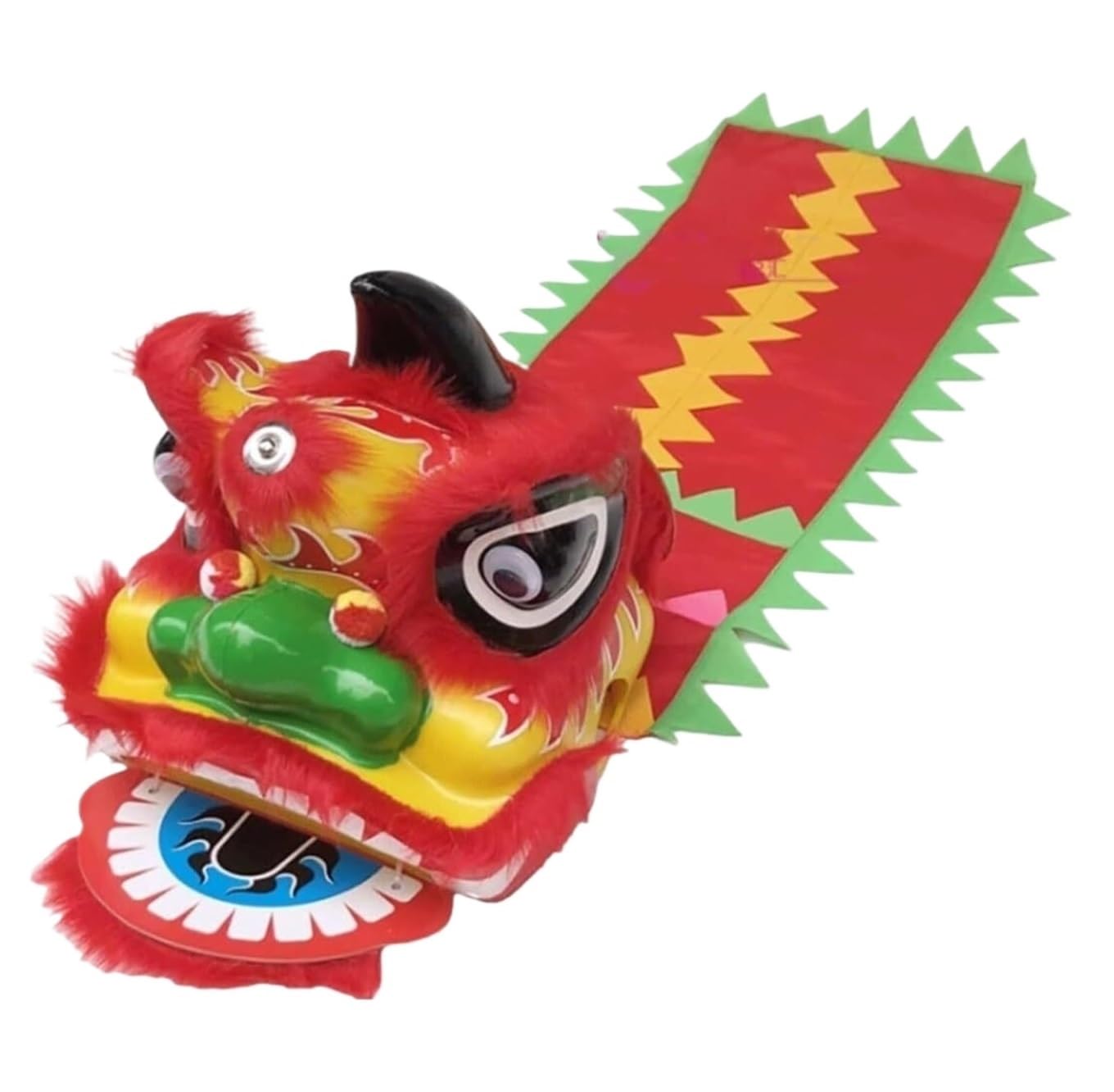 Krxsobnv Red Lion Dance Clothes, 8 Inch Lion Dance Classic Dragon Chinese Costume Show And Props