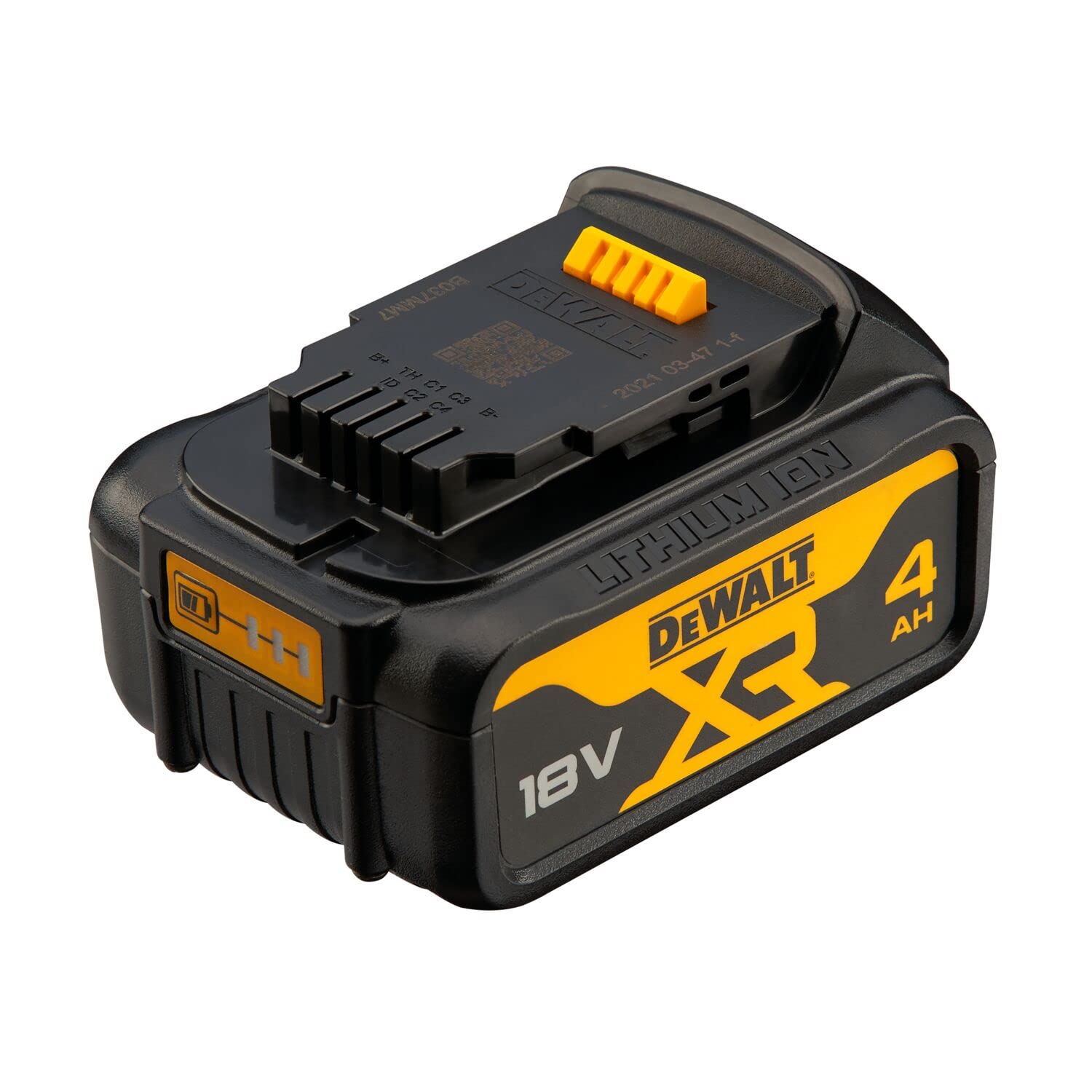 DeWalt DCS334NT-XJ DCS334NT-XJ-Sierra de Calar sin escobillas XR 18V sin Cargador/batería con maletín TSTAK II, Negro Y Amarillo + DCB182-XJ Batería carril XR 18V Li-Ion 4, Negro y amarillo