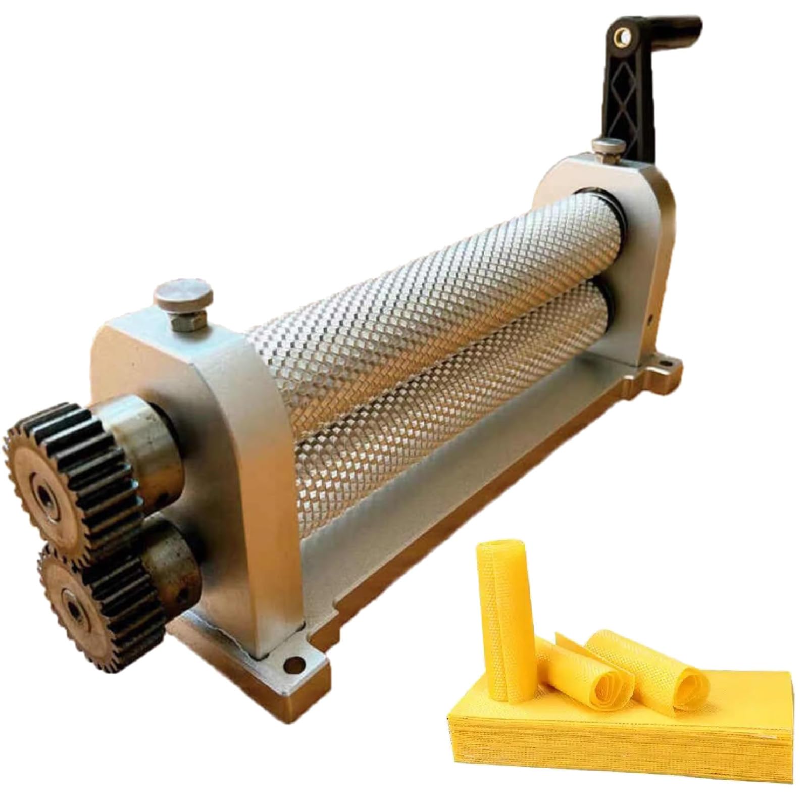 GAYAYAS Manual Beeswax Comb Foundation Machine, Beekeeping Equipment, Bee Wax Sheet Roller Mills Machine, for honeycomb production and beekeeping equipment 5.1mm