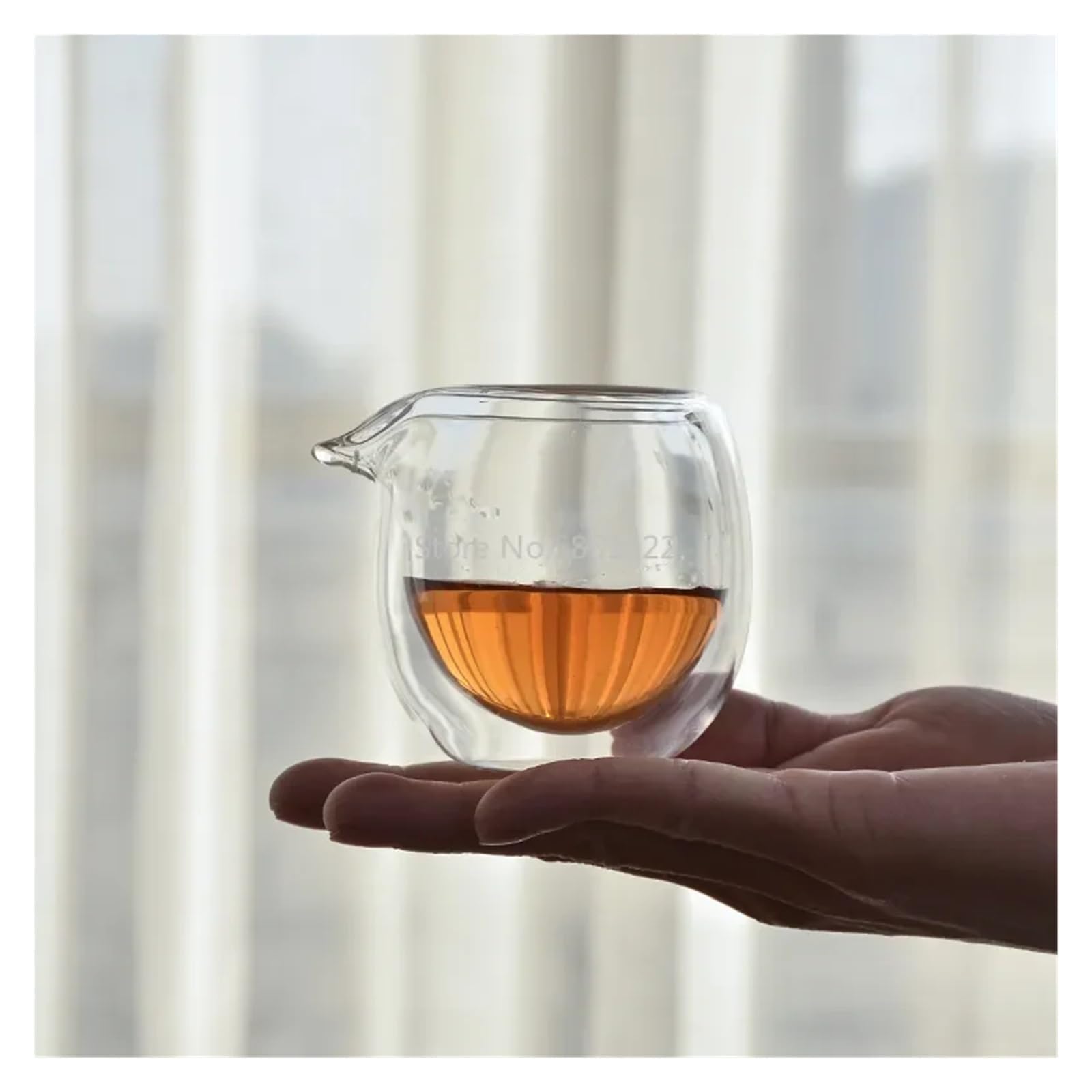 100 ml/200 ml żaroodporny przezroczysty szklany dzbanek do herbaty Gongdao Cha hai Fair kubek do herbaty (100 ml)