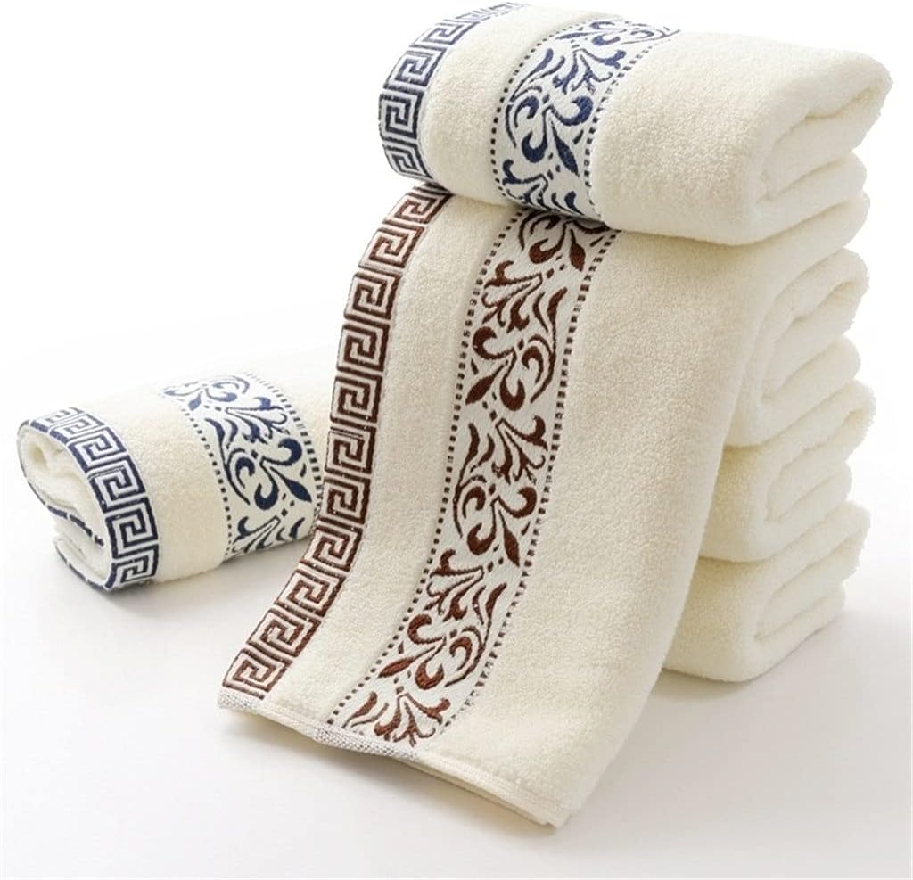 3pcs Solid Color Embroidery Men Washcloth Travel Hotel Bath Towel Bathrobe Gym Yoga Portable Lovers (Color : B Size : 3pcs 34x74cm)