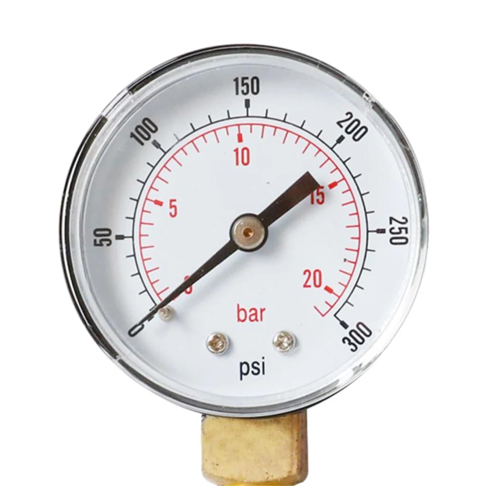 Manómetro de presión de aire y agua 1/4 BSP Y504 0-300 psi