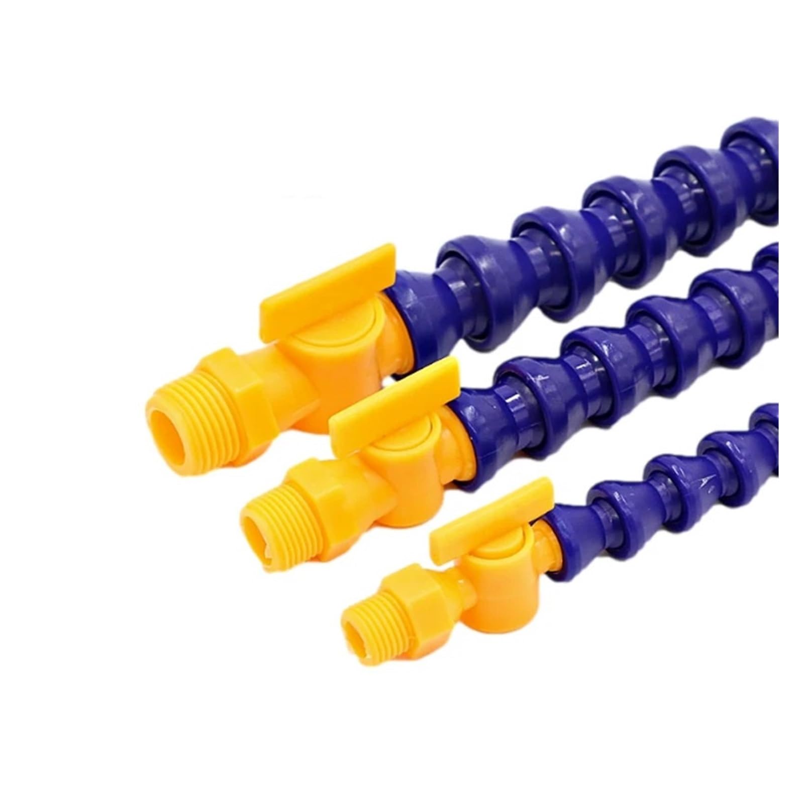 Pneumatikschlauch G 3/4 Außengewinde Kunststoff Flexibler Wasser-Öl-Kühlrohrschlauch for Drehmaschine CNC-Maschine(Flat400mmWithSwitch)