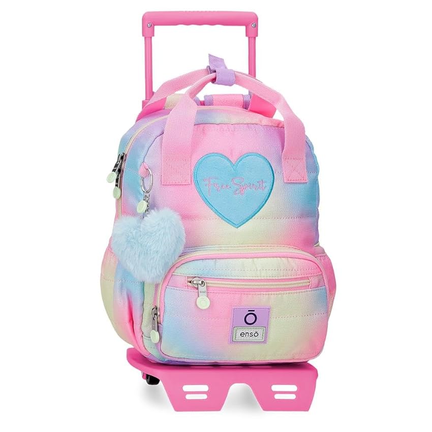 Enso Free Spirit Zaino con carrello Multicolore 23 x 25 x 10 cm Poliestere 6,44L, multicolore, Taglia unica, Zaino con carrello