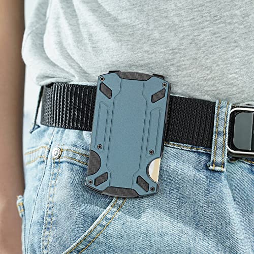 Furid Minimalist Wallet For Men, Metal Wallet, Tactical Wallet, Money Clip Wallet For Men Slim, Rfid Blocking Card Holder Wallet, Carbon Fiber Wallet #TOP6