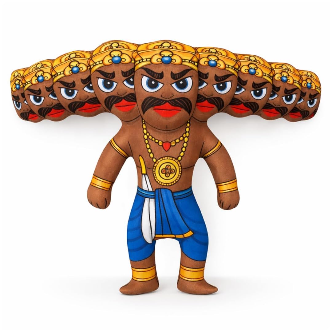 Ravan (8'' Pack of 1) SFV | Miniature Doll Set | Washable Cotton Stuffed Toys | God-Goddess Divine Pair | Best Gift for Kids & Pooja | Supersoft Premium-image-41