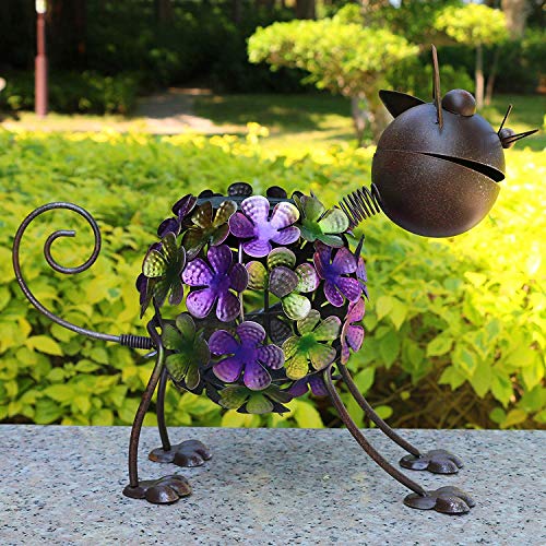 Solar Animal Lights, Rusty Cat Statue,Outdoor Solar Powered LED Light for Patio Garden Yard Lawn Decor and Outdoor Ornament