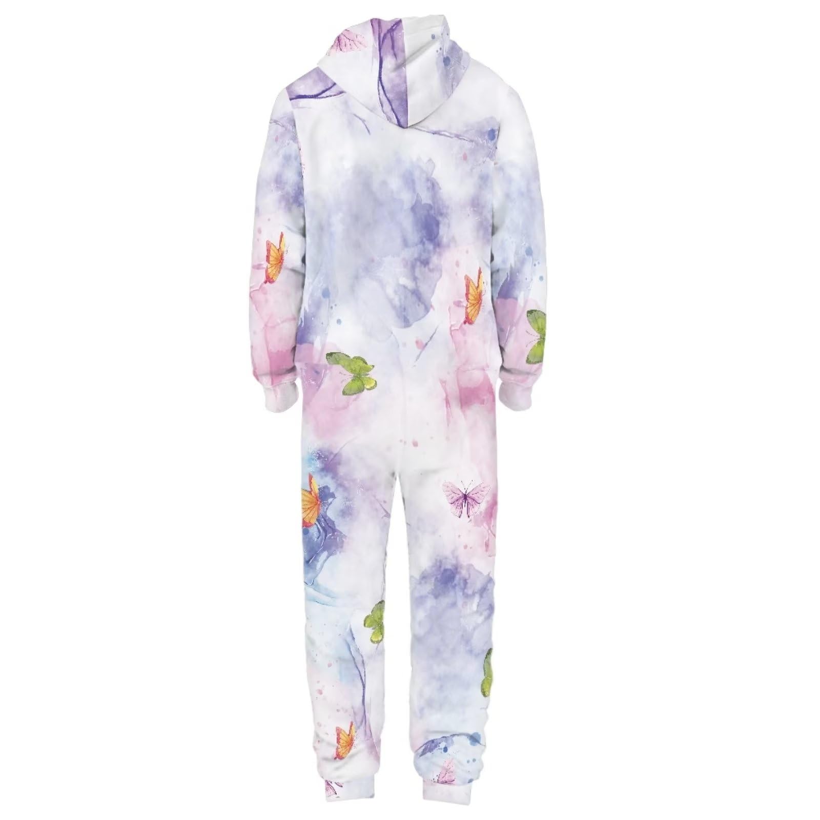 COEQINE Pijamas para mujer, mameluco, con manga larga, color rosa, para el hogar, estampado, talla S-4XL