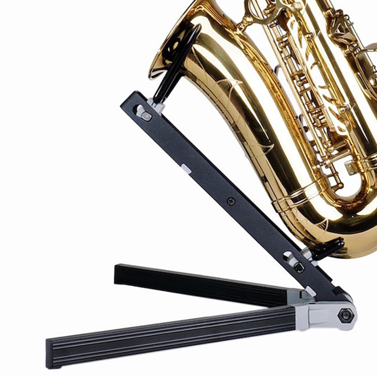 LIFKOME Faltbarer Saxophonständer mit Kratzfestem Design aus Metall Tragbarer Altsaxophonhalter für Zuhause und Musikunterricht