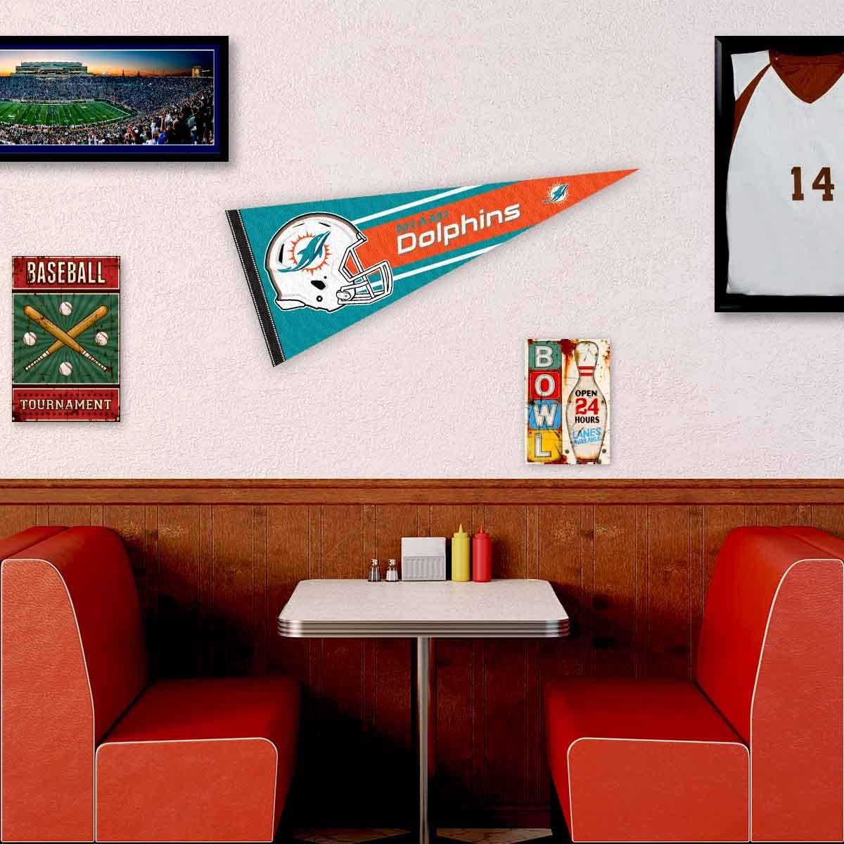 Miami Dolphins Official 30 inch Large Pennant - Image 3