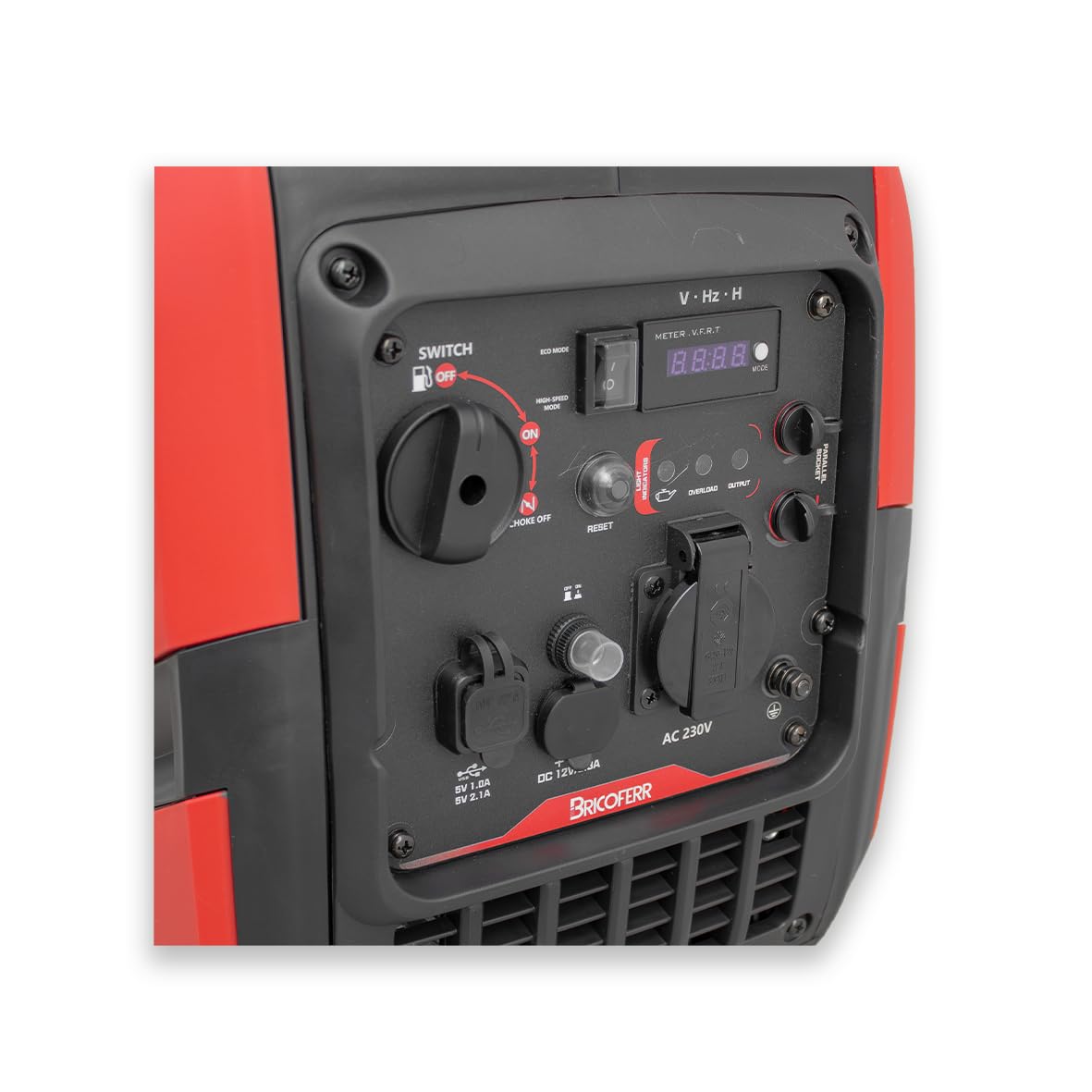 Bricoferr Generador Silencioso 2200 W 3,5 HP