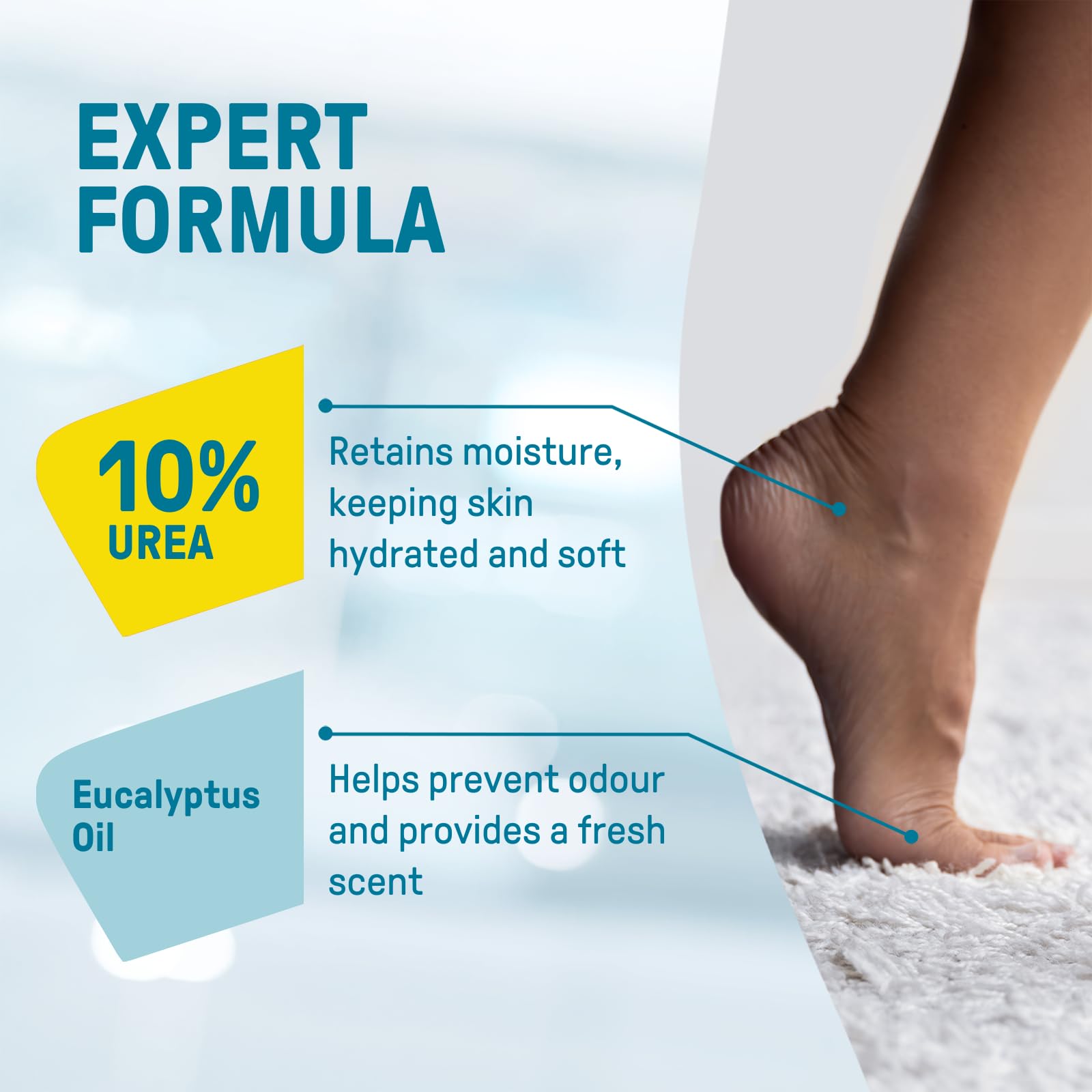 CCS Professional Foot Care Cream 175 ml - Moisturise and Protect Dry and Callused Feet, Contains 10% Urea and Eucalyptus Oil, Clinically Tested, Suitable for Diabetics - 5