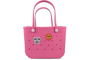 Extra Large Beach Tote Bag for Women with Charms