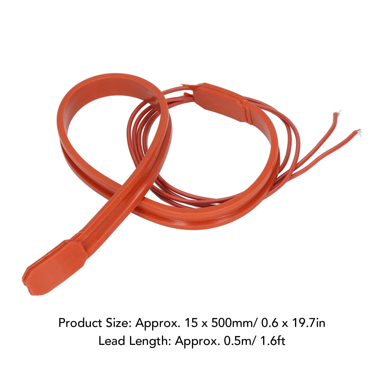 LiebeWH Nastro Riscaldante in Silicone Riscaldatore Flessibile Cavo Scaldante in Gomma Antigelo Nastro Autoregolante per Compressori Aria Condizionata 220V