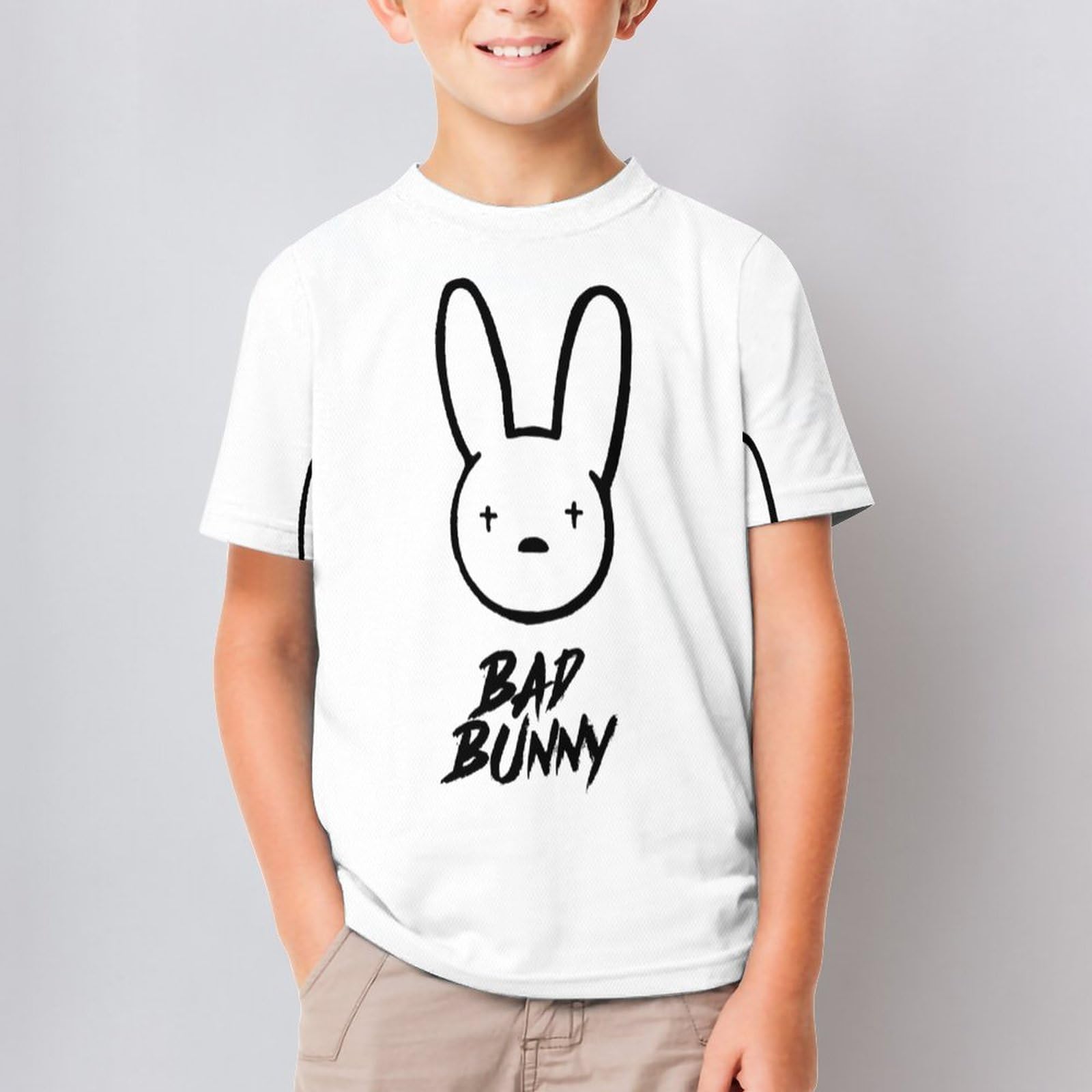 Amazon.co.jp: バッド・バニー Bad Bunny Tシャツ 子供 半袖 ショート