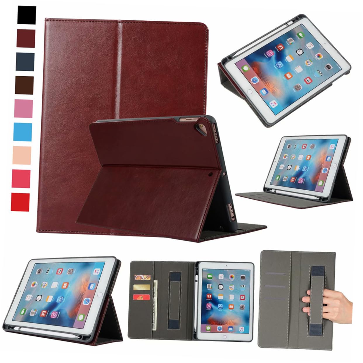 NUOBESTY Custodia Protettiva Pu per Tablet 10.2 Pollici con Design Chic e Installazione Semplice