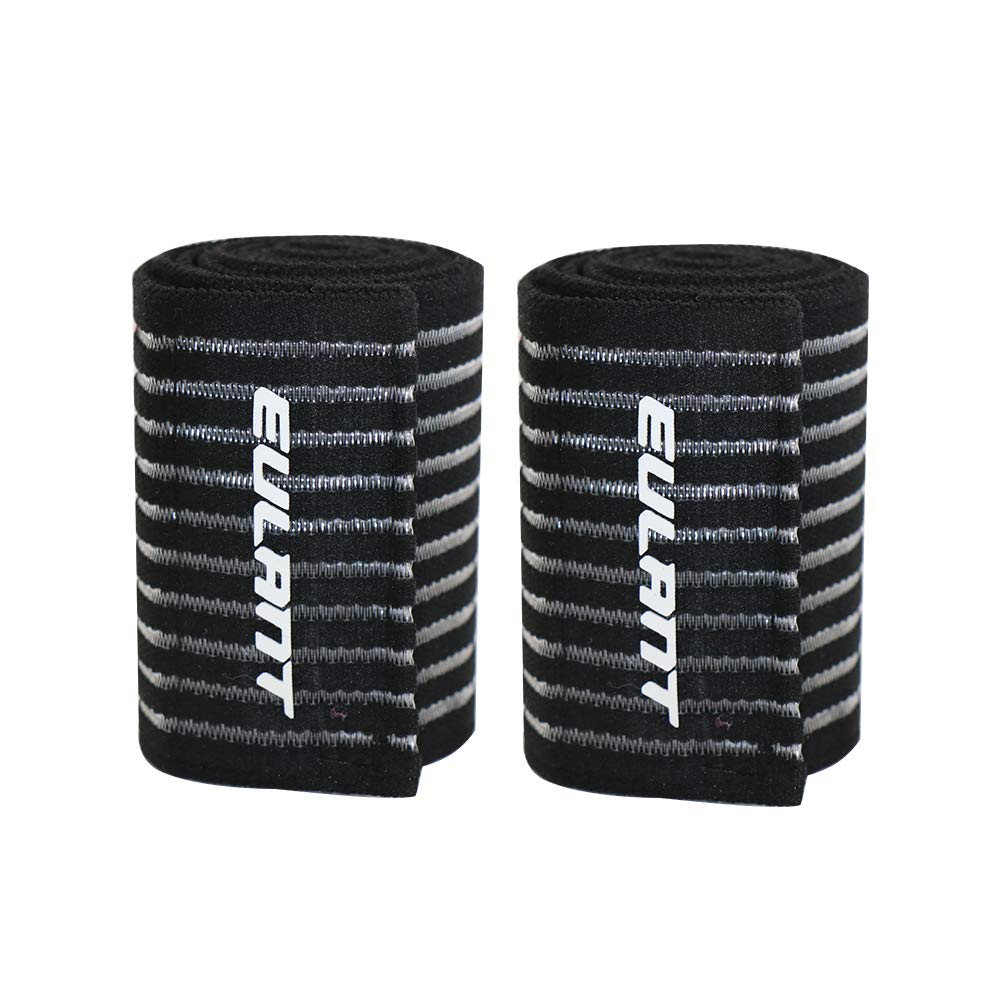 EULANT Elástico Deportiva Vendaje de Compresion 90cm, 2pcs Venda de Protección para Rodilla Pantorrilla Tobillo Codo Mano Muñeca,para Voleibol Futbol Levantamiento de Pesas