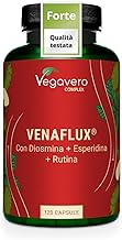 Vegavero Circulation Booster | with Diosmin, Hesperidin, Rutin, Horse Chestnut & Butcher’s Broom | 120 Capsules | Leg Circulation, Haemorrhoids & Varicose Veins Relief | Vegan
