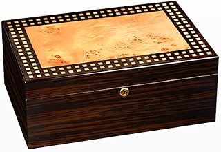 Humidors The Piano Paint Cigar Box can Hold About 120 Cigarettes Large-Capacity Cigar Box moisturizing and moisturizing Cigar Box Cedar Wood Cigar Box