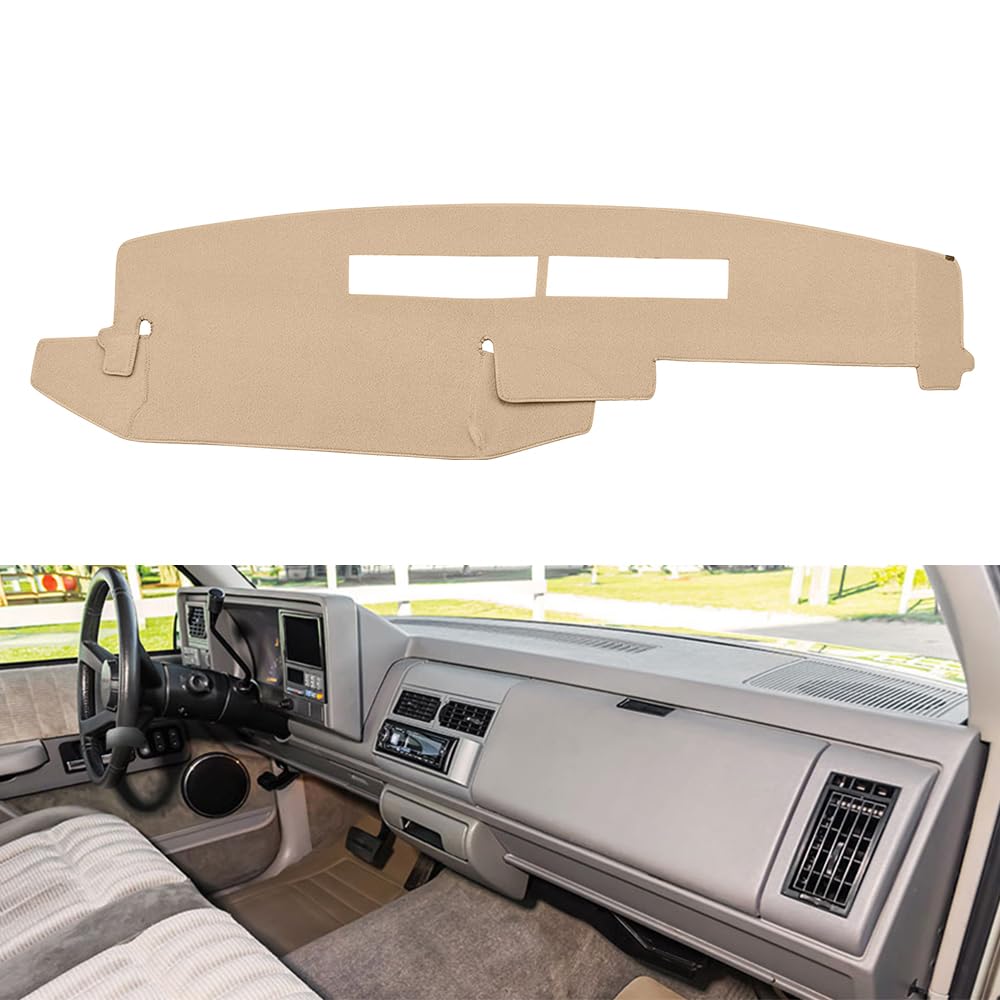 BLIBLIUNIT Dashboard Cover Dash Cover Mat Pad Custom Fit for 1989-1994 Ford Ranger,1991-94 Ford Explorer,1991-94 Mazda Navajo,1989 1990 Ford Bronco II(Beige)