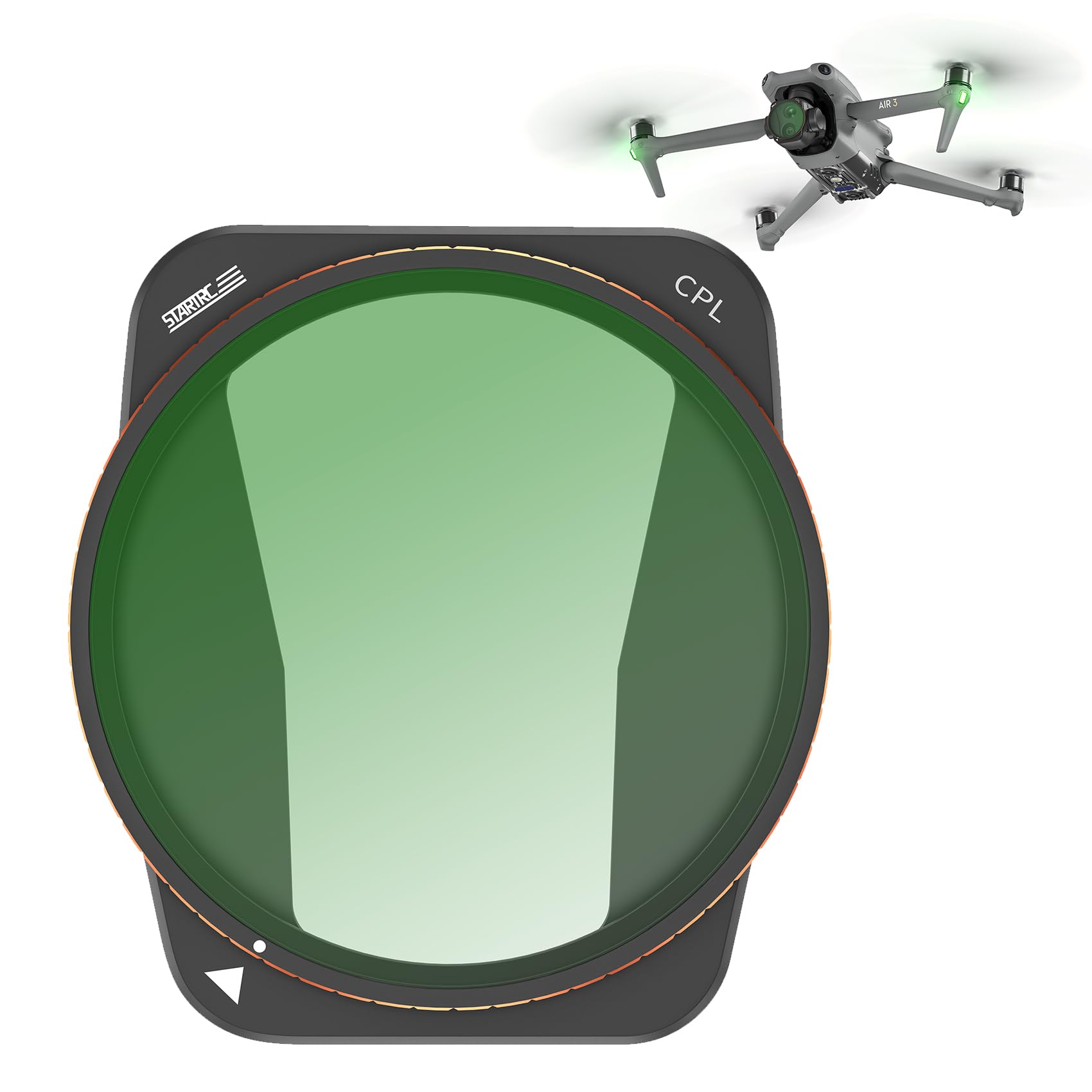 CPL Filter for DJI Air 3 Accessories，Circular Polarizer, Compatible with DJI Air 3 Camera Lens, Helps Aerial Photography Creators to Record More Detailed Scenes of The sea and Lake.(Aluminum Version)