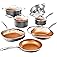 Gotham Steel 12 Piece Pots and Pan Set, Non Stick Cookware Set, Pots and Pans, Pot Set, Pot and Pan Set, Cooking Set, Ceramic