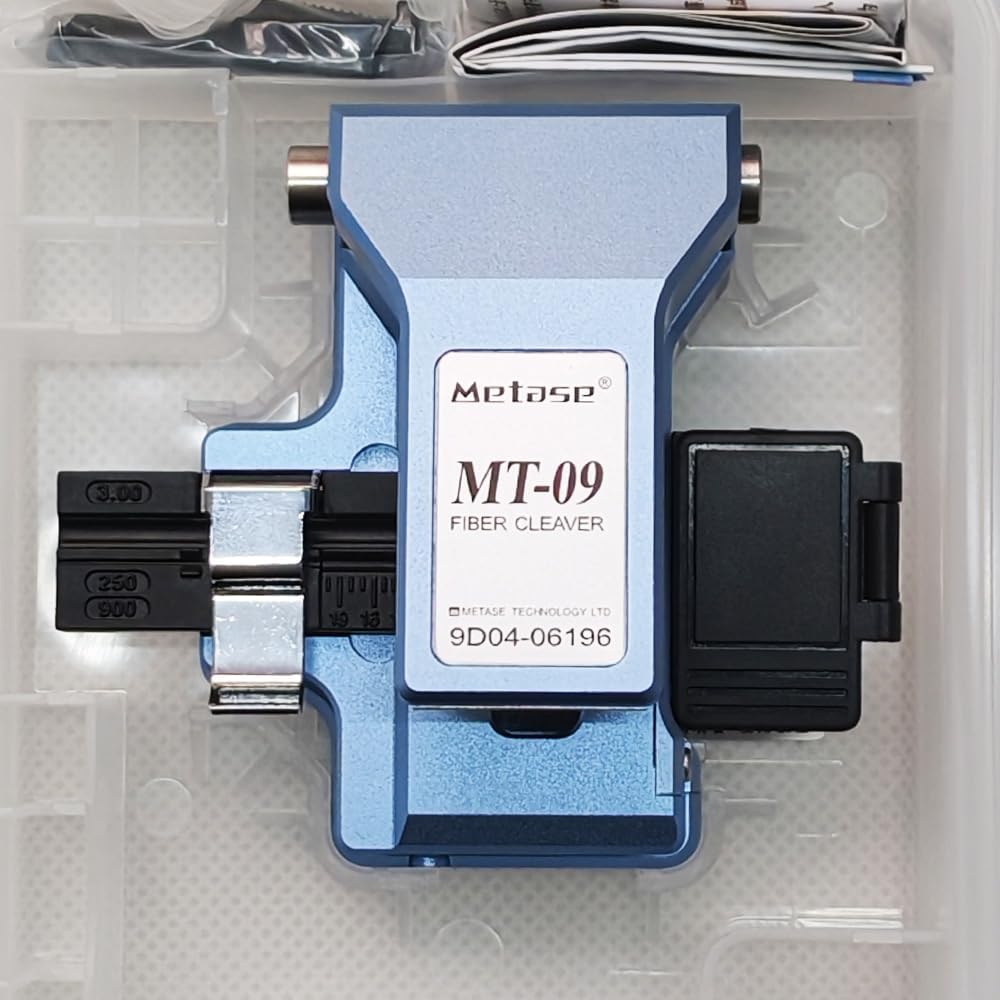 Fiber Cleaver MT-09 with Blade, Cable Cutting Knife, FTTT Fiber Optic Tools, Cutter, High Precision, Automatic Cutting 1PCS