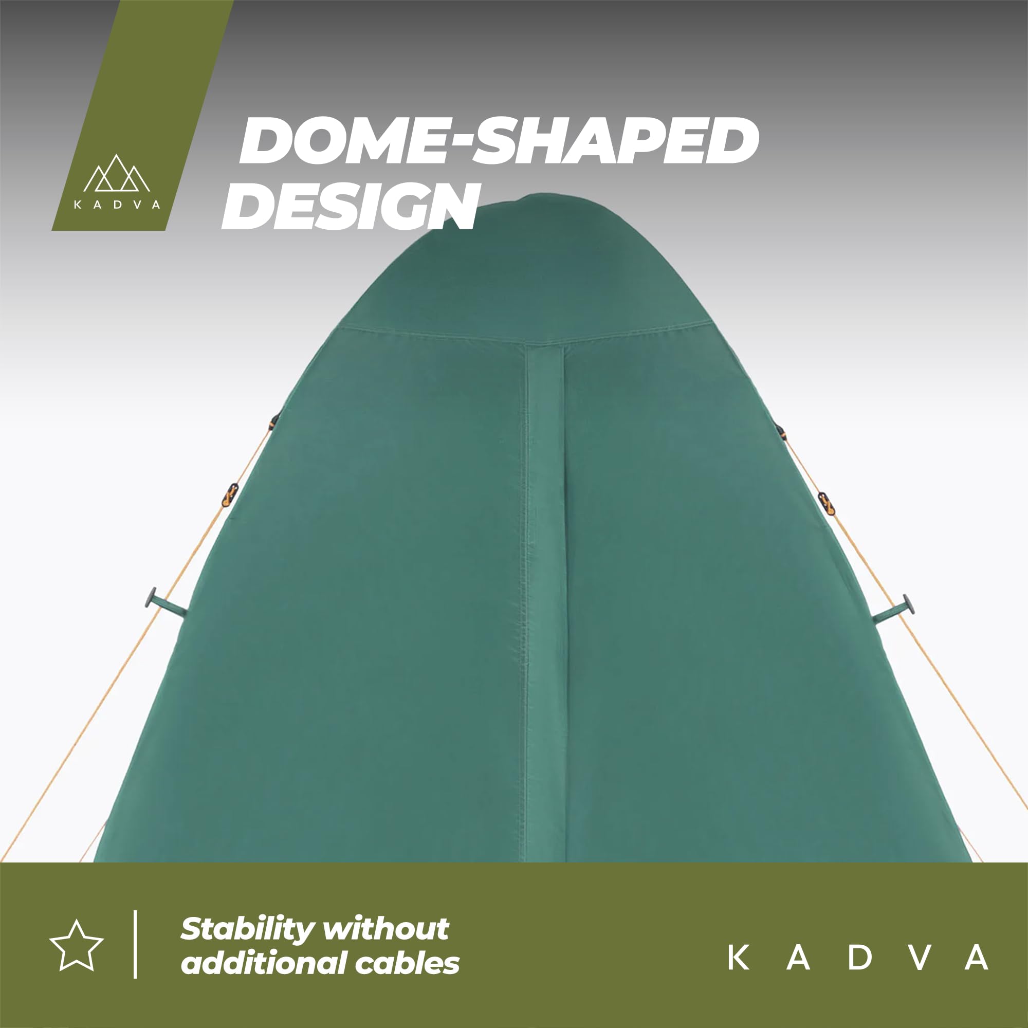 KADVA Tenda da campeggio Festa 2 Tenda 200 x 120 x 105 cm per 2 persone con zanzariera, impermeabile, struttura in fibra di vetro leggera e robusta, ideale per il campeggio e le escursioni
