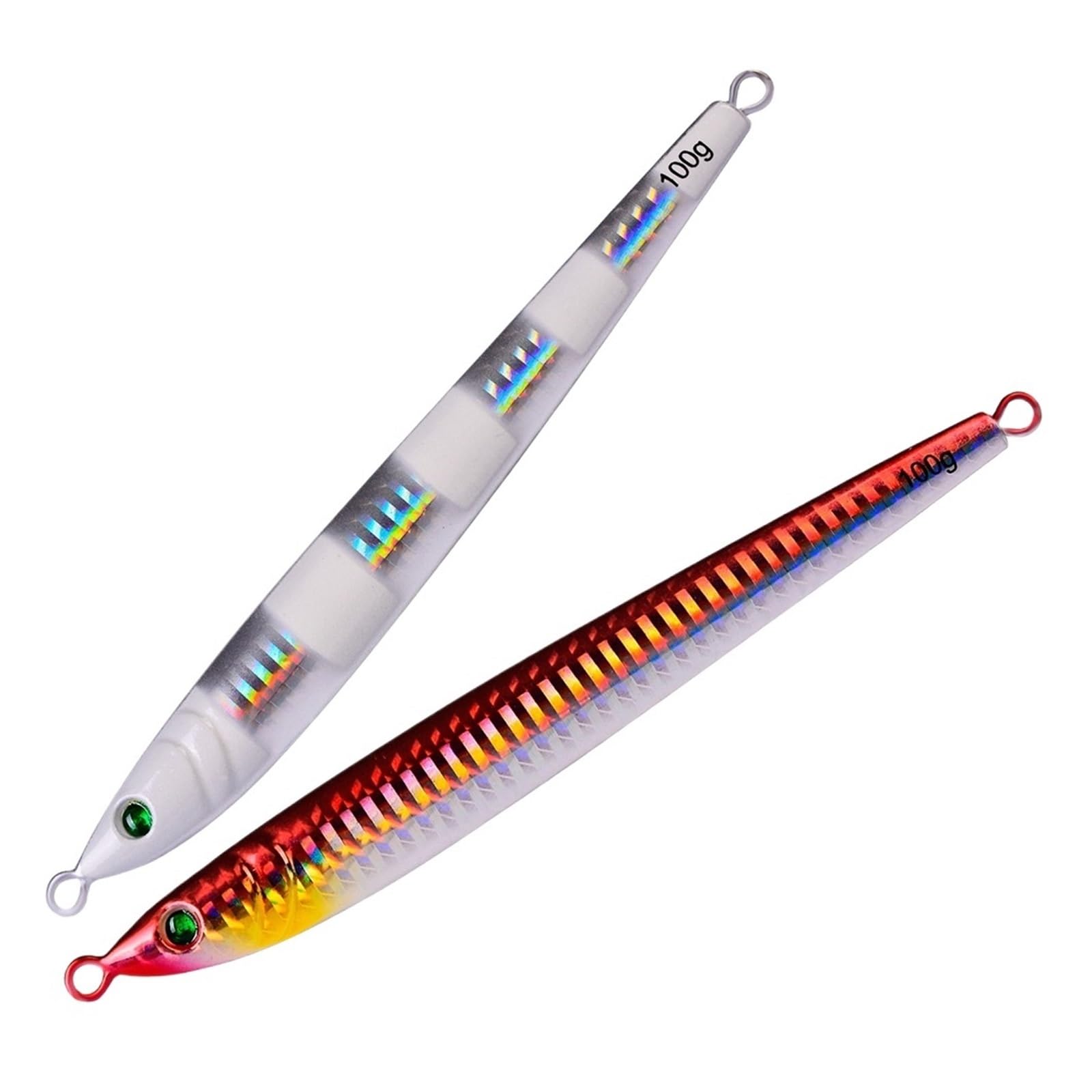 INEOUT 5 PCS Lure Kit 7g 40g 80g 100g Acqua di Mare Jigging Pesca Metallo Jig Cucchiaio Pesca Shore Esche Lente Pesce Persico Esca Acqua Salata
