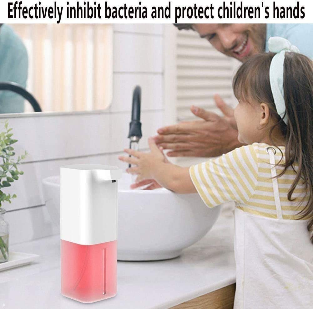 Distributore di Sapone Automatico, 10oz / 300ml Ricaricabile distributore di sanitizer a Mano sanitizer con Controllo sensore, Liquido Piatto per Bagno Cucina casa Scuola Hotel Ristorante