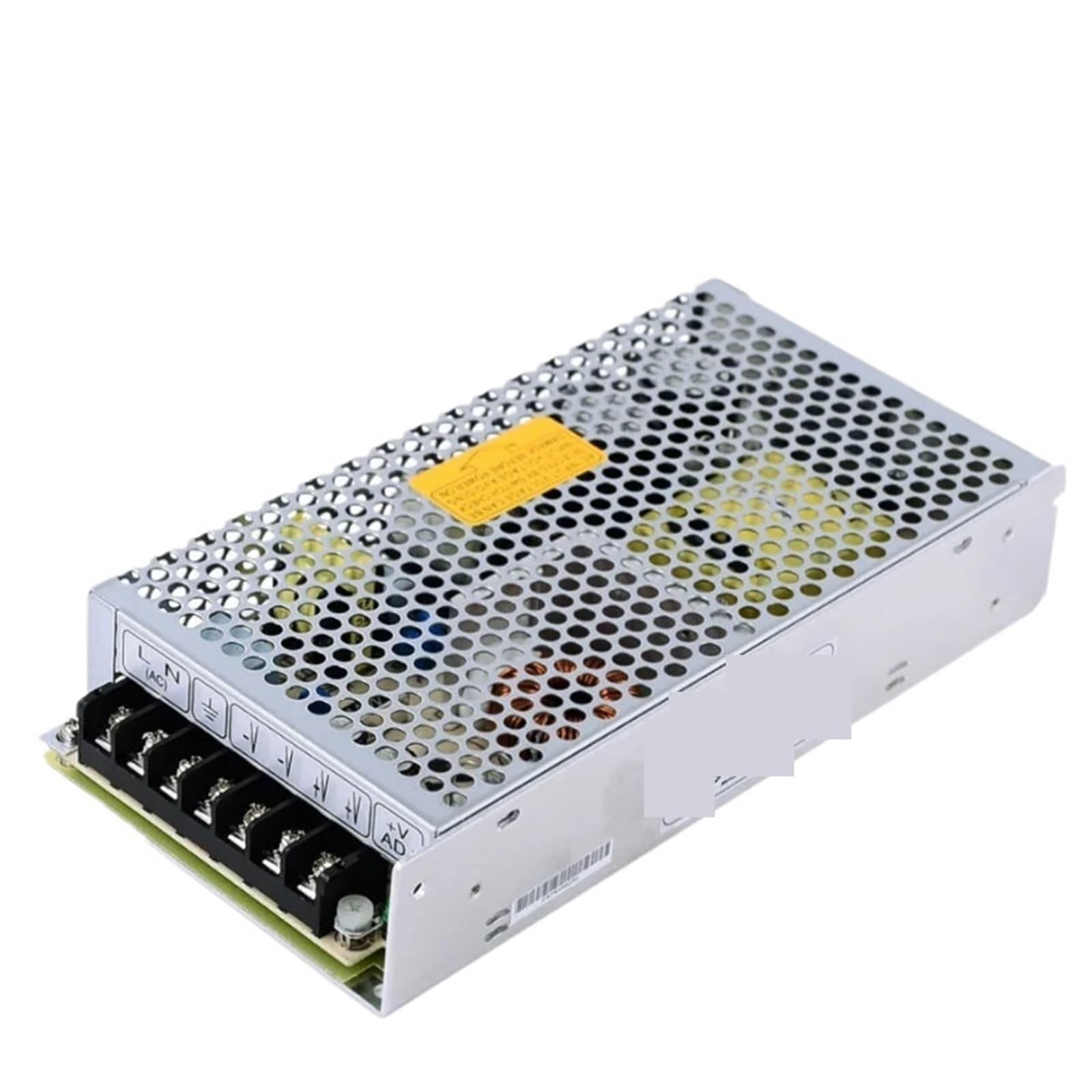 1 unidad de fuente de alimentación conmutada RS-150-15 de 150 W con salida única, 15 V y 10 A.