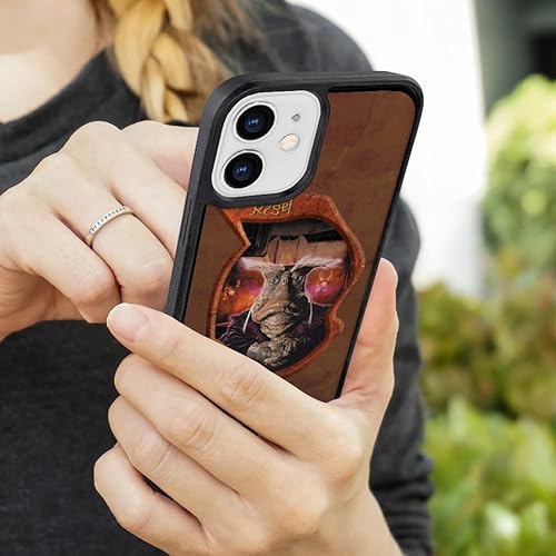 Vista 5 de Farscape Dominar Rygel XVI Protective Slim Fit Hybrid Rubber Bumper Case Fits Apple iPhone 12 Pro and 12