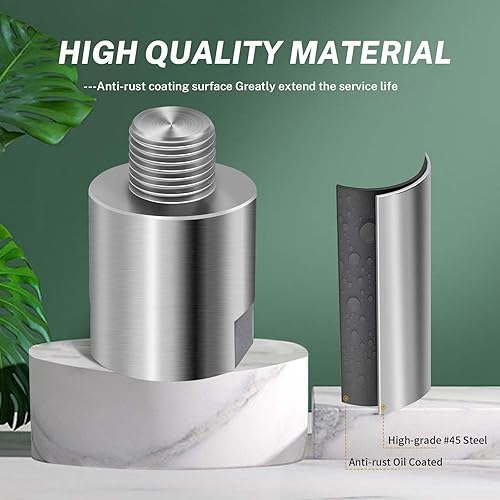 Miniatura 4 de Adaptador de husillo de cabezal de torno, convierte 1 "x 8TPI a 3/4" x 16TPI para torno de carpintería