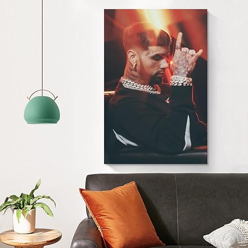 Miniatura 4 de Anuel Anuel - Pósteres de rap AA, gran regalo para lienzo, pósteres artísticos para dormitorio, decoración del hogar, póster de pared para colgar en