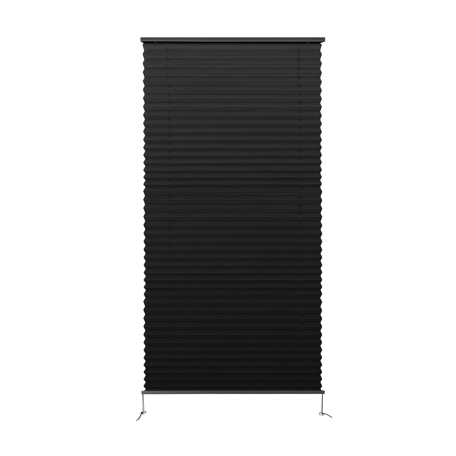 Dulepax RV Blinds - Pleated Shades, 26" W x 50" L Black RV Window Shades for Camper, Travel Trailers, Motorhome's Window