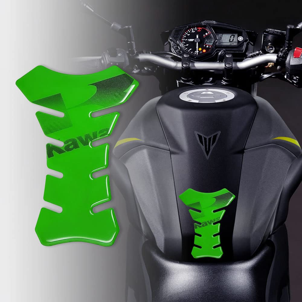 4R Quattroerre.it 18156 ochrona zbiornika paliwa motocyklowego 3D, kolor zielony Kawasaki