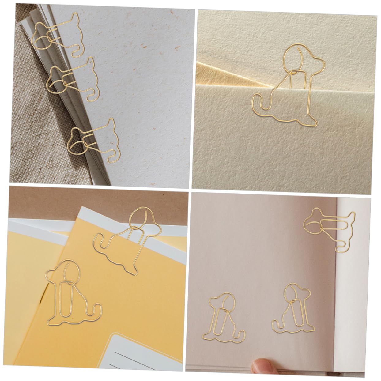 PRETYZOOM 5 Set Di Fermagli Per Carta in Metallo Set Di Fermagli Divertenti Set Di Piccoli Fermagli Per Ufficio Fermagli Creativi A Forma Di 100 Pezzi * 5