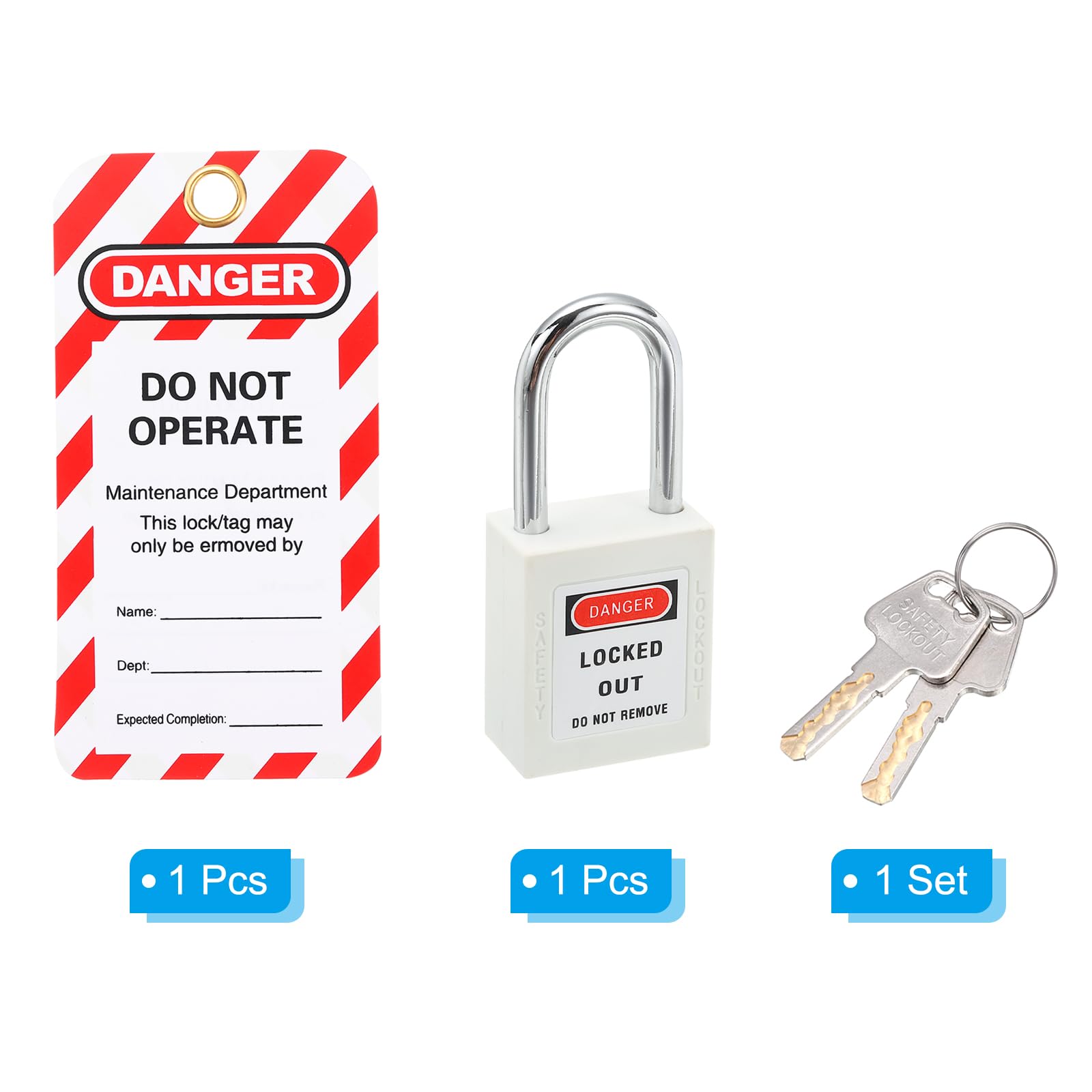 PATIKIL Lockout Tagout Locks with Key - Image 3