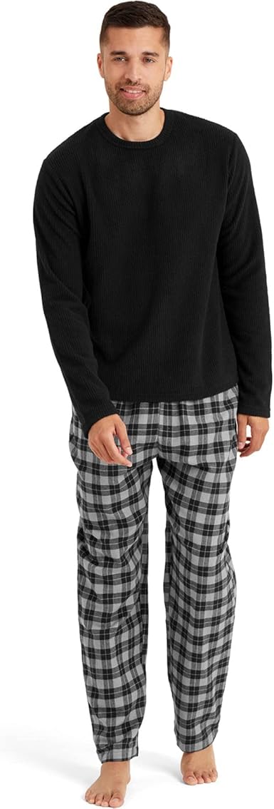 mens fleecy pyjamas