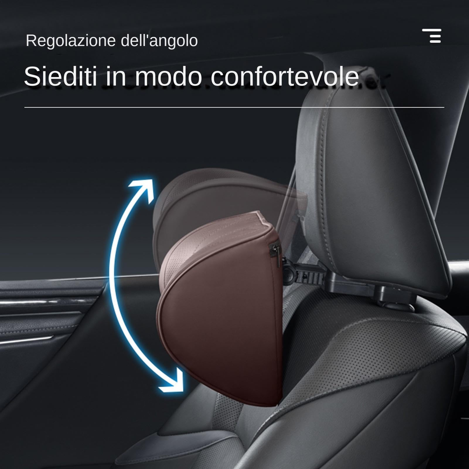 Almohadas desnudas para el coche - almohada para viajes en coche