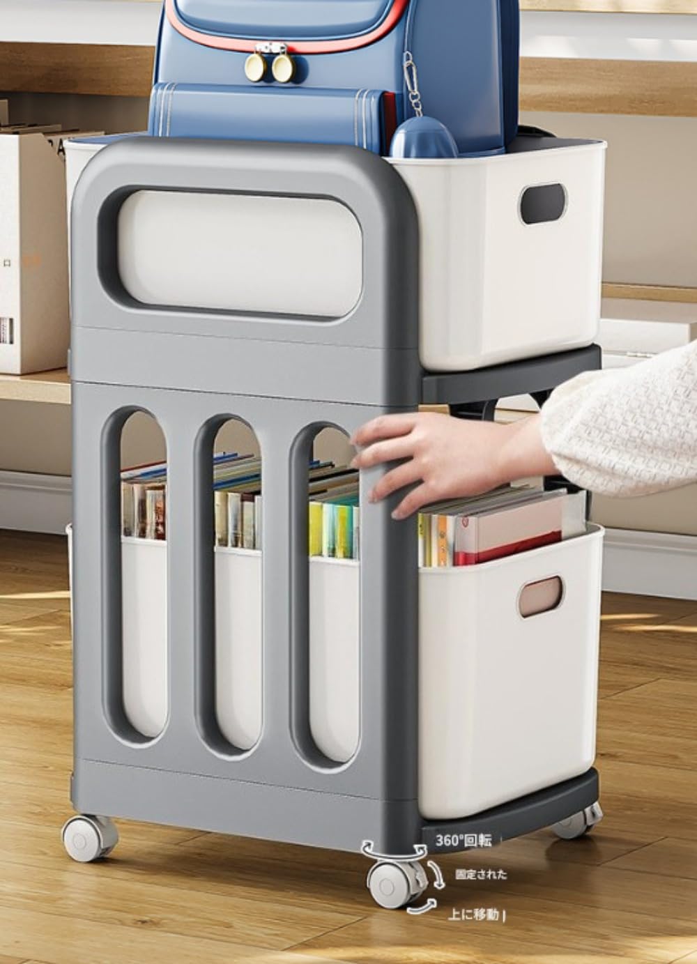 EVREFINのリュックラック、ファイルラック、収納棚は、用途が広く、省スペース、頑丈、大容量です。組み立ても簡単で、本、教科書、文