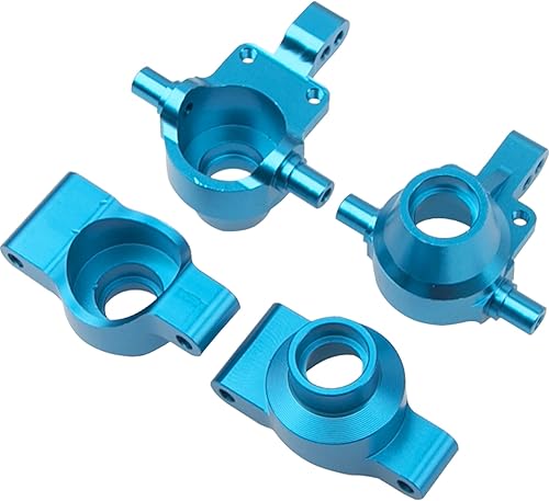 ShareGoo - Portabuletas de dirección delanteras y traseras de metal, piezas de actualización compatibles con Tamiya TT-01 TT01 110 RC Drift Car