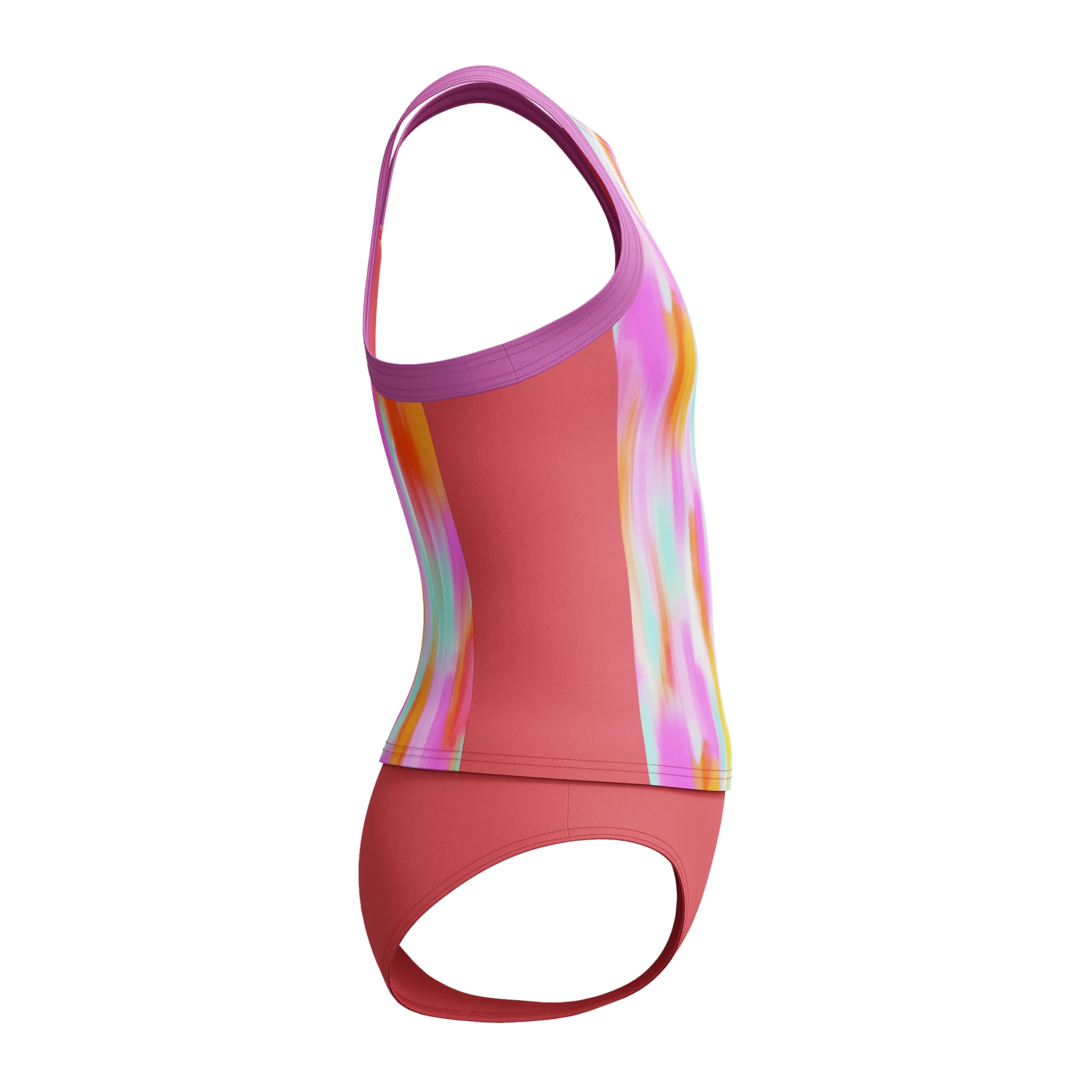 Speedo Swimsuit Two Piece Tankini Thick Strap Set di Tankini Bambine e Ragazze (Pacco da 1)