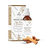 SOUL STICKS Palo Santo & Sandalwood Smudge Spray For Cleansing and Negative Energy | 3.5oz Palo Santo Spray with Real Quartz Crystals | Sage Room Spray for Spiritual Cleansing and Purifying Home Car