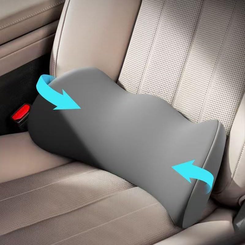 Cojín Lumbar para Coche para BMW X1 (U11) 2022 2023 2024, Almohada Lumbars Ergonómico Lumbar Coche con Esponja Memoria Respaldo Cojín Soporte Lumbar,A