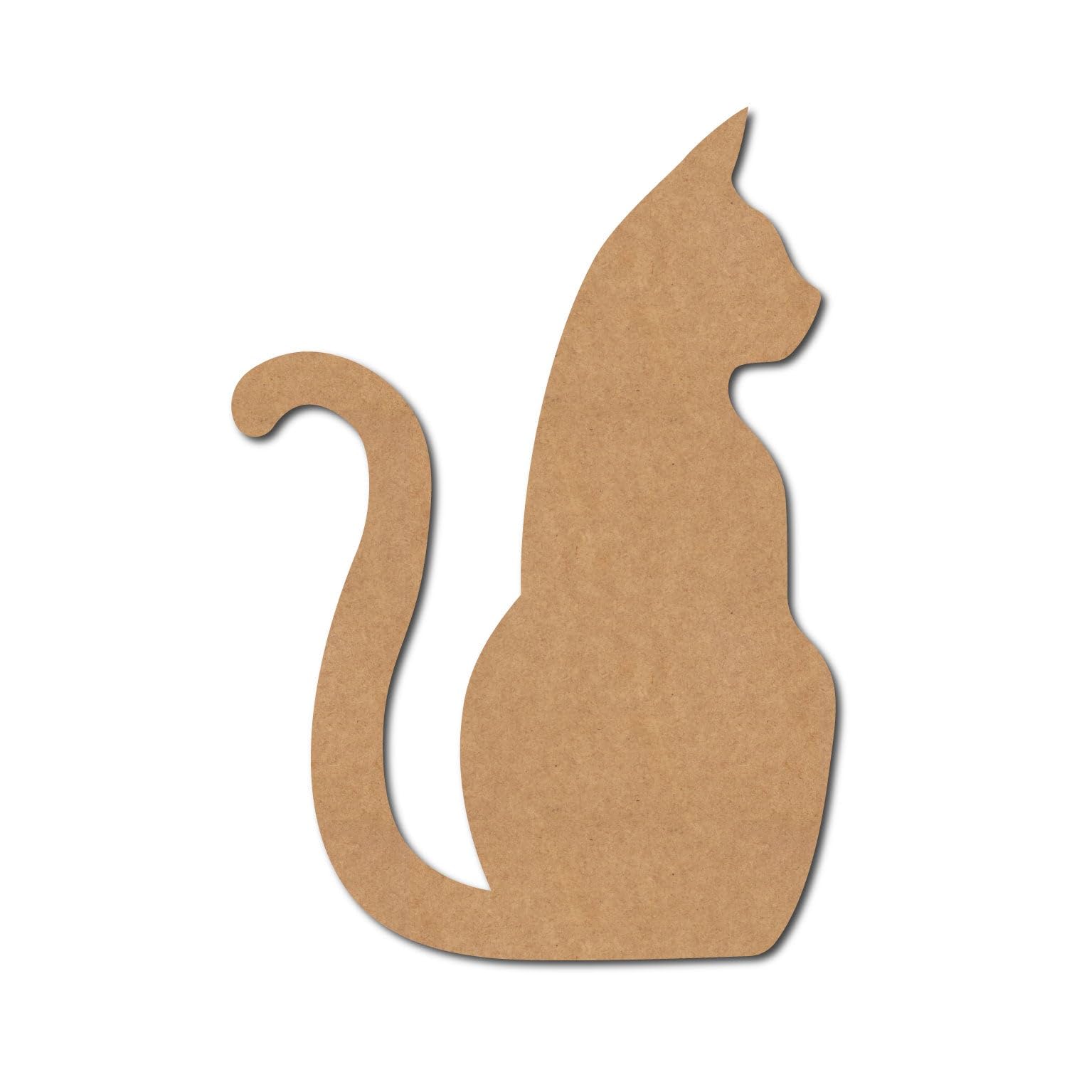 Cat Cutout Design 5 - Premium MDF & Plywood Embellishments Laser Cut Craft Shapes for Scrapbooking, Card Making, DIY Decor, Weddings & Personalized Projects
